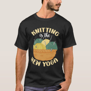 Stricken Süßes Stricken Ist Das Neue Yoga 3 T-Shirt