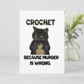 Stricken, weil Mord falsch ist Einladung (Stehend Vorderseite)