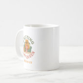 Strickende Capy-Königin - Capybara Kaffeetasse (Vorderseite Links)