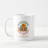 Strickende Capy-Königin - Capybara Kaffeetasse (Links)