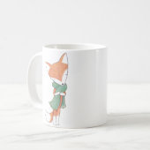 Strickende Fox-Tassen-strickende Kaffeetasse (Vorderseite Links)
