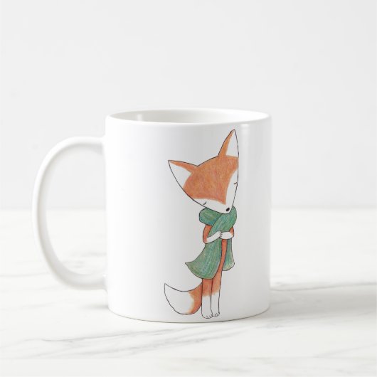 Strickende Fox-Tassen-strickende Kaffeetasse (Links)