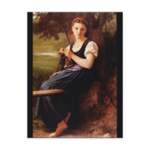 Strickende Frau von William-Adolphe Bouguereau