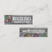 Strickende Häkelarbeit des Mini Visitenkarte (Vorne/Hinten)