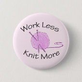 Strickende Leidenschaft Button (Vorderseite)