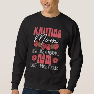 Strickende Mama Häkeln Garn Sammlerin Muttertag Sweatshirt