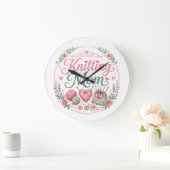 Strickende Mama Wanduhr (Zuhause)