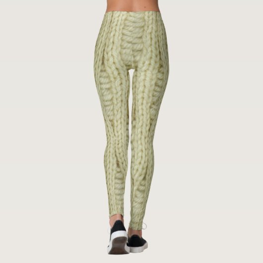 Strickende Muster-Leggings Leggings (Rückseite)