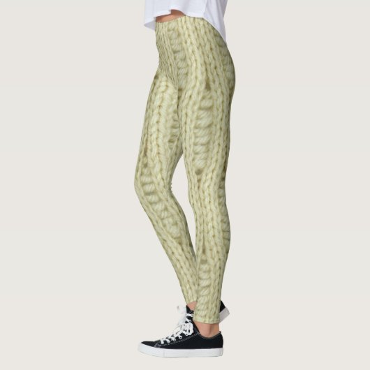 Strickende Muster-Leggings Leggings (Links)