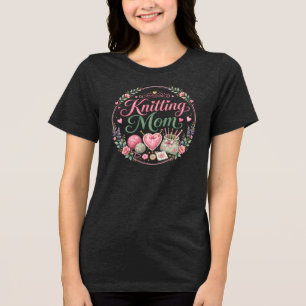 Strickende Mutter - Frauen Tri-Blend T-Shirt Shirt