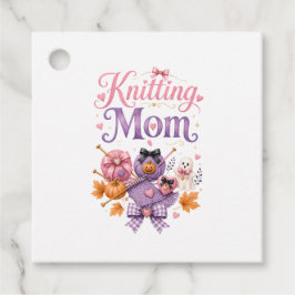 Strickende-Mutter-Halloween-Anhänger Geschenkanhänger