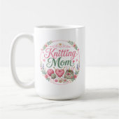 Strickende Mutter Kaffeetasse (Links)