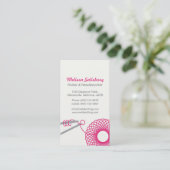 Strickende Näharbeit-Visitenkarten Visitenkarte (Stehend Vorderseite)