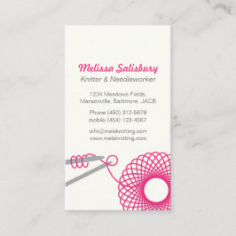 Strickende Näharbeit-Visitenkarten Visitenkarte