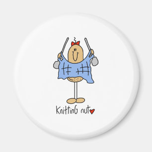 Strickende Nuss Magnet