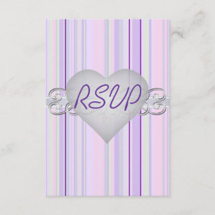 Strickende Pastel Pinstripe Lila UAwg Einladung