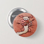Strickende Schafe Button (Vorne & Hinten)