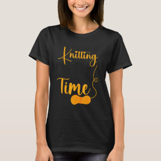 Strickende Strickerin Wenn Sie mich jetzt stricken T-Shirt