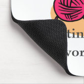 Strickende T - Shirts und Geschenke Mousepad (Ecke)