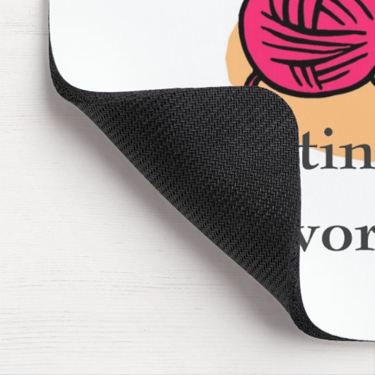 Strickende T - Shirts und Geschenke Mousepad (Ecke)