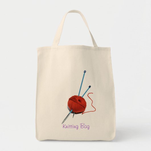 Strickende Tasche (Vorne)