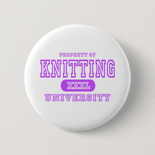 Strickende Universität Button (Vorderseite)