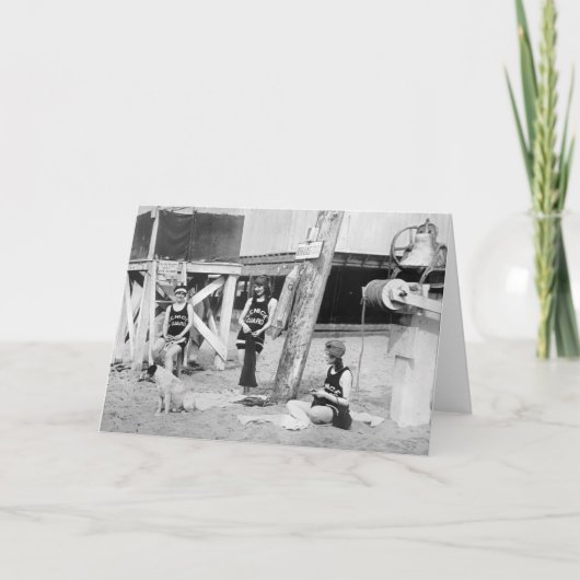 Strickende Venedig-Leibwächter, frühe 1900s Karte (Vorderseite)