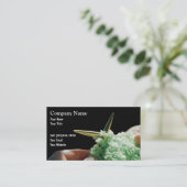 Strickende Visitenkarten Visitenkarte (Stehend Vorderseite)