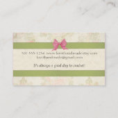 Strickender Häkelarbeitball des niedlichen Visitenkarte (Rückseite)