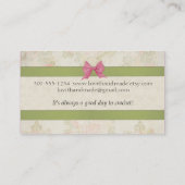 Strickender Häkelarbeitball des niedlichen Visitenkarte (Rückseite)