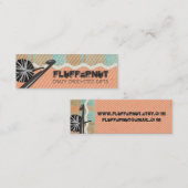 Strickender Häkelarbeitball des Shabby Chic des Mini Visitenkarte (Vorne/Hinten)