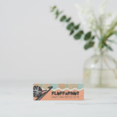 Strickender Häkelarbeitball des Shabby Chic des Mini Visitenkarte (Stehend Vorderseite)