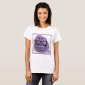 Strickender Nerd T-Shirt (Vorne ganz)