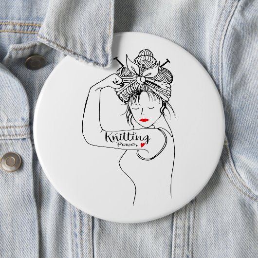 strickender Power Button (Beispiel)