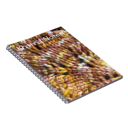 Strickendes Anmerkungsbuch Notizblock (Rechte Seite)