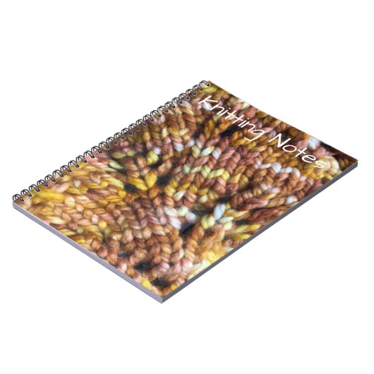 Strickendes Anmerkungsbuch Notizblock (Linke Seite)