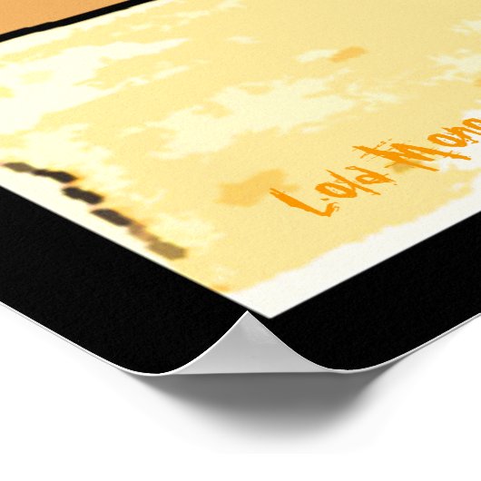 strickendes dreadlocksmädchen poster (Ecke)