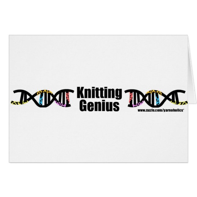 Strickendes Genie (Vorderseite (Horizontal))