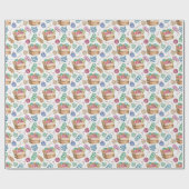 Strickendes Geschenkpapier (Flach)