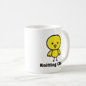 Strickendes Küken Kaffeetasse (VorderseiteRechts)