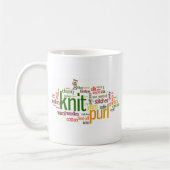 Strickendes Lexikon - Wörter für Stricker! Strick Kaffeetasse (Links)