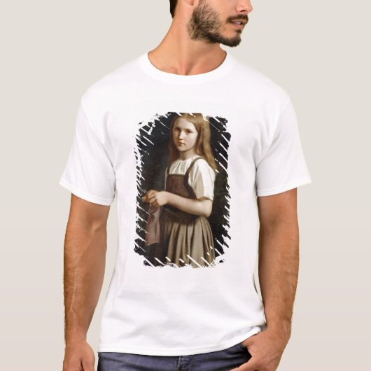 Strickendes Mädchen, 1854 T-Shirt (Vorderseite)