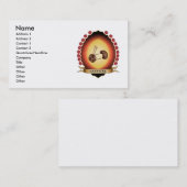 Strickendes Mandorla Visitenkarte (Vorne/Hinten)