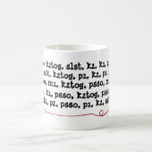 Strickendes Muster-Anweisungs-Garn-Ball-Rot Kaffeetasse (Mittel)