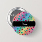 Strickendes Muster des personalisierten Button (Vorne & Hinten)