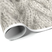 Strickendes Muster-Packpapier Geschenkpapier (Rolleneckpunkt)