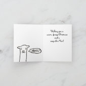 Strickendes Weihnachten Häkelarbeit des lustigen (Innenseite)