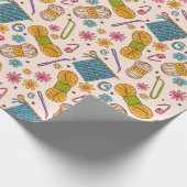 Strickenliebe Geschenkpapier (Ecke)