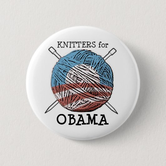 Stricker für Obama-Knopf #2 Button (Vorderseite)