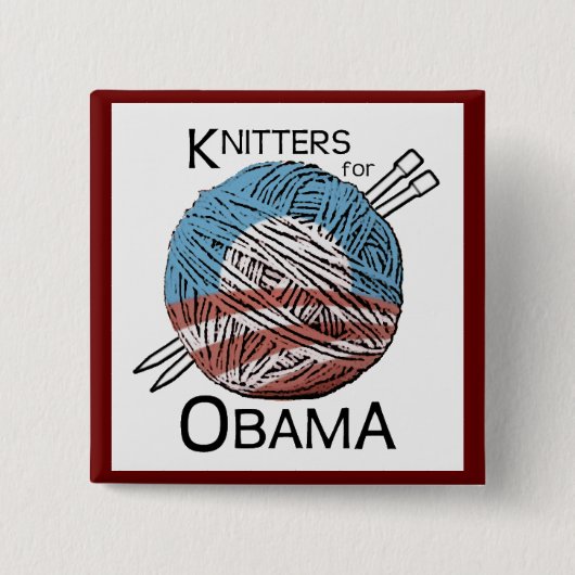 Stricker für Obama-Knopf #3 Button (Vorderseite)